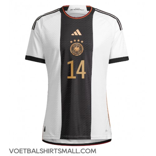 Duitsland Jamal Musiala #14 Voetbalkleding Thuisshirt WK 2022 Korte Mouwen